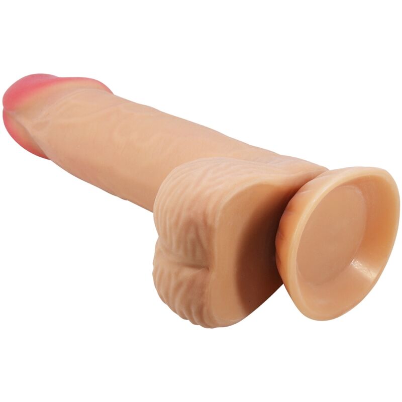 PRETTY LOVE - GLIDENDE HUD-SERIE REALISTISK DILDO MED GLIDENDE HUD-SUGEKOP 20,6 CM