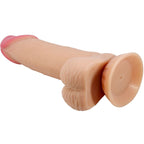 PRETTY LOVE - GLIDENDE HUD-SERIE REALISTISK DILDO MED GLIDENDE HUD-SUGEKOP 19,4 CM