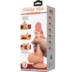 PRETTY LOVE - GLIDENDE HUD-SERIE REALISTISK DILDO MED GLIDENDE HUD-SUGEKOP 19,4 CM