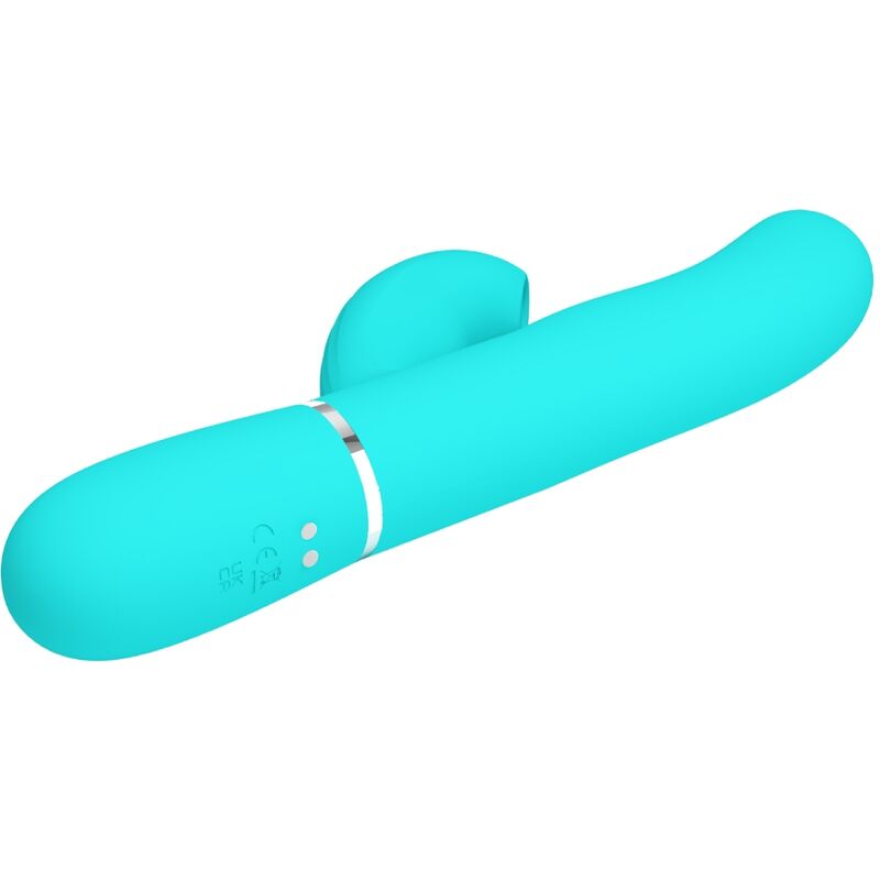 PRETTY LOVE - PERLITA MULTIFUNKTIONS 3-I-1 G-PUNKT VIBRATOR AQUA GRØN