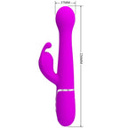 PRETTY LOVE - DEJON KANINVIBRATOR 3 I 1 MULTIFUNKTIONSVIOLET