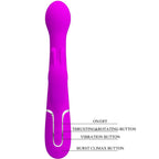 PRETTY LOVE - DEJON KANINVIBRATOR 3 I 1 MULTIFUNKTIONSVIOLET