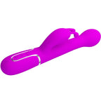 PRETTY LOVE - DEJON KANINVIBRATOR 3 I 1 MULTIFUNKTIONSVIOLET