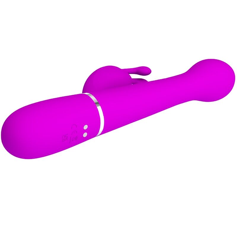 PRETTY LOVE - DEJON KANINVIBRATOR 3 I 1 MULTIFUNKTIONSVIOLET
