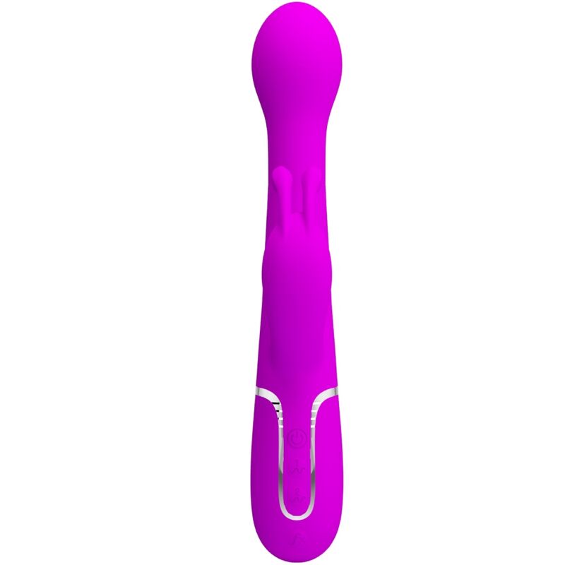 PRETTY LOVE - DEJON KANINVIBRATOR 3 I 1 MULTIFUNKTIONSVIOLET