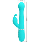 PRETTY LOVE - DEJON KANINVIBRATOR 3 I 1 MULTIFUNKTION AQUA GRØN