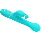PRETTY LOVE - DEJON KANINVIBRATOR 3 I 1 MULTIFUNKTION AQUA GRØN