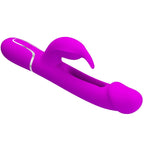 PRETTY LOVE - KAMPAS KANIN 3 I 1 MULTIFUNKTIONSVIBRATOR MED TUNGE FUCHSIA