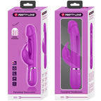 PRETTY LOVE - KAMPAS KANIN 3 I 1 MULTIFUNKTIONSVIBRATOR MED TUNGE FUCHSIA