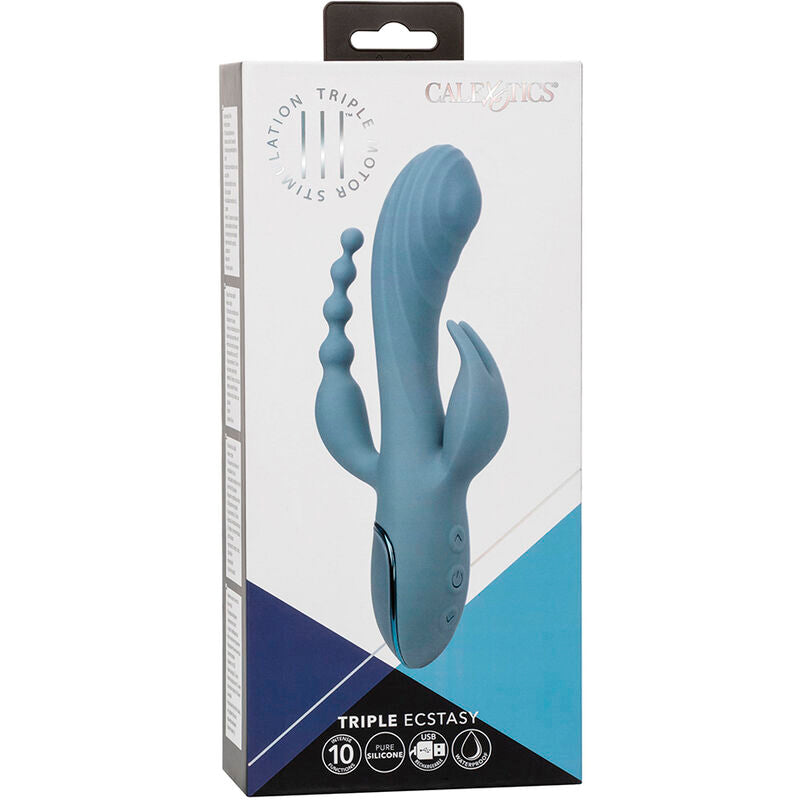 CALEXOTICS - VIBRATOR TRIPLE ECSTASY GRÅ