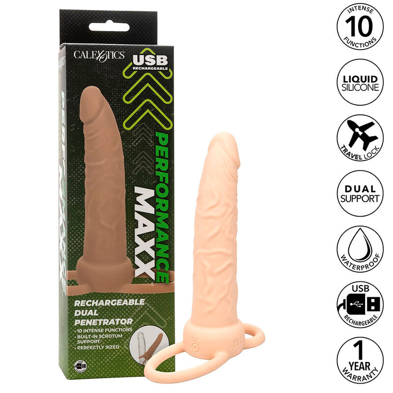 CALEXOTICS - PERFORMANCE MAXX GENOPLADELIG DUAL PENETRATOR LYS HUD