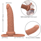 CALEXOTICS - PERFORMANCE MAXX GENOPLADELIG DUAL PENETRATOR BRUN HUD