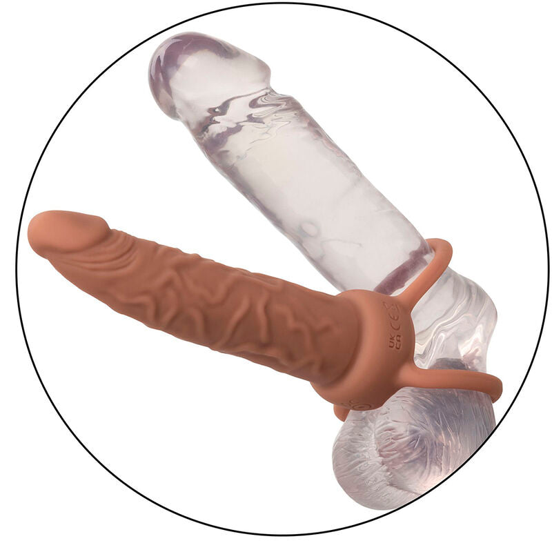 CALEXOTICS - PERFORMANCE MAXX GENOPLADELIG DUAL PENETRATOR BRUN HUD