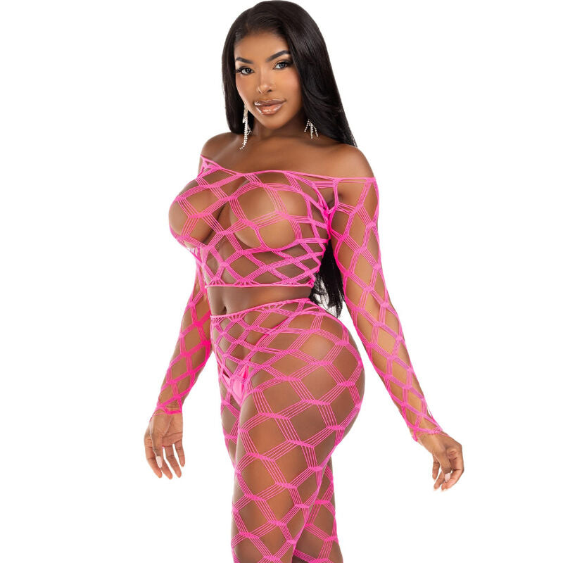 LEG AVENUE - TOP & LEGGINGS HARDCORE FUCHSIA
