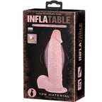 DANS - REALISTISK OPPUSTELIG DILDO MED SUGEKOP 15 CM