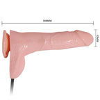 BAILE - OPPUSTELIG REALISTISK DILDO MED SUGEKOP 15 CM