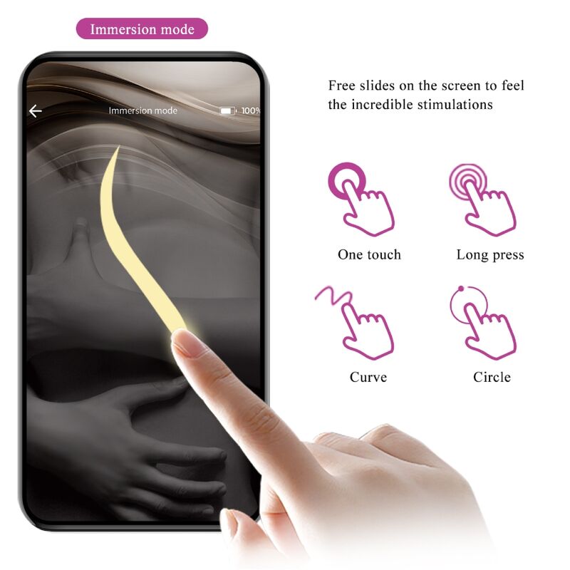 PRETTY LOVE - NYMFEVIBRERENDE ÆG APP-KONTROLLERET LILA