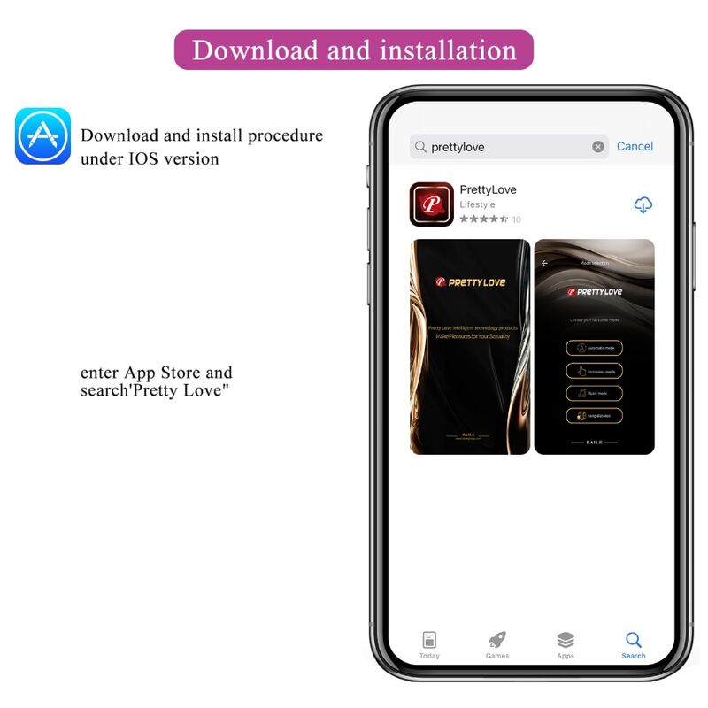 PRETTY LOVE - NYMFEVIBRERENDE ÆG APP-KONTROLLERET LILA