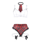 SUBBLIME - SEXET SKOLEPIGEKOSTUME MED BH L/XL