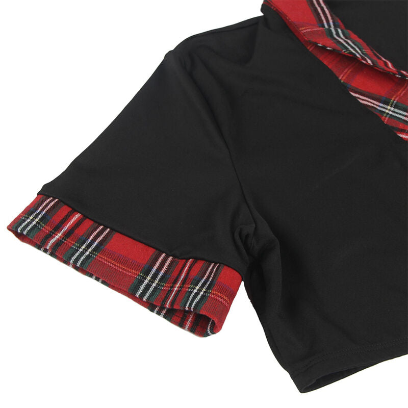 SUBBLIME - SEXET SKOLEPIGEKOSTUME MED TOP S/M