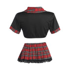 SUBBLIME - SEXET SKOLEPIGEKOSTUME MED TOP L/XL