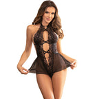SUBBLIME - TEDDY HALTER NECK BARE BACK LACE SORT S/M