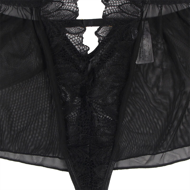 SUBBLIME - TEDDY HALTER NECK BARE BACK LACE SORT S/M