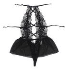 SUBBLIME - TEDDY HALTER NECK BARE BACK LACE SORT S/M