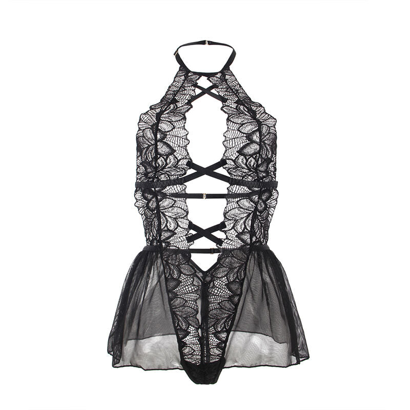 SUBBLIME - TEDDY HALTER NECK BARE BACK LACE SORT L/XL