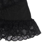 SUBBLIME - BABYDUKKEN MED JUSTERBARE STROPPER OG TRANSPARENT BLONDE BLOMSTERPRINT SORT L/XL