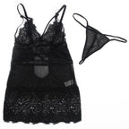 SUBBLIME - BABYDUKKEN MED JUSTERBARE BLONDE STROPPER SORT S/M