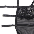 SUBBLIME - BABYDUKKEN MED JUSTERBARE BLONDE STROPPER SORT S/M