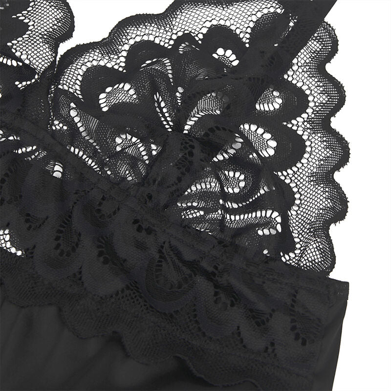 SUBBLIME - BABYDUKKEN MED BLOMSTERPRINT BRYST SORT S/M