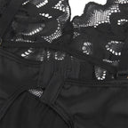 SUBBLIME - BABYDUKKEN MED BLOMSTERPRINT BRYST SORT S/M