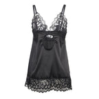 SUBBLIME - BABYDUKKEN MED BLOMSTERPRINT BRYST SORT S/M