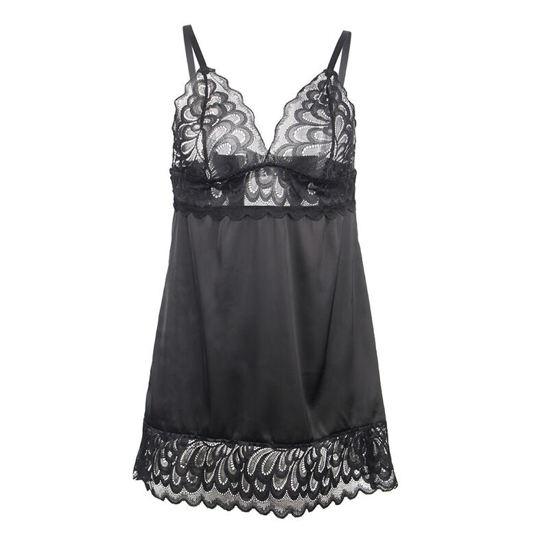 SUBBLIME - BABYDUKKEN MED BLOMSTERPRINT BRYST SORT S/M