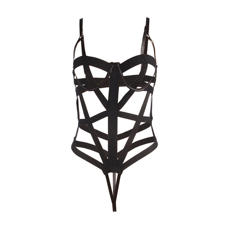 SUBBLIME - SEXY BODY MED UDSKÆRINGER SORT L/XL