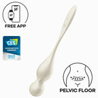SATISFYER - LOVE BIRDS VIBRERENDE KEGELKUGLER HVIDE