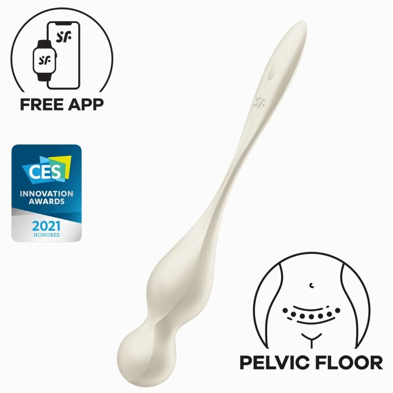 SATISFYER - LOVE BIRDS VIBRERENDE KEGELKUGLER HVIDE