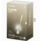 SATISFYER - LOVE BIRDS VIBRERENDE KEGELKUGLER HVIDE