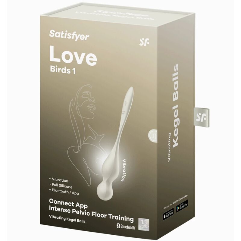 SATISFYER - LOVE BIRDS VIBRERENDE KEGELKUGLER HVIDE