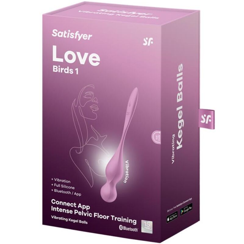 SATISFYER - LOVE BIRDS VIBRERENDE KEGELKUGLER PINK