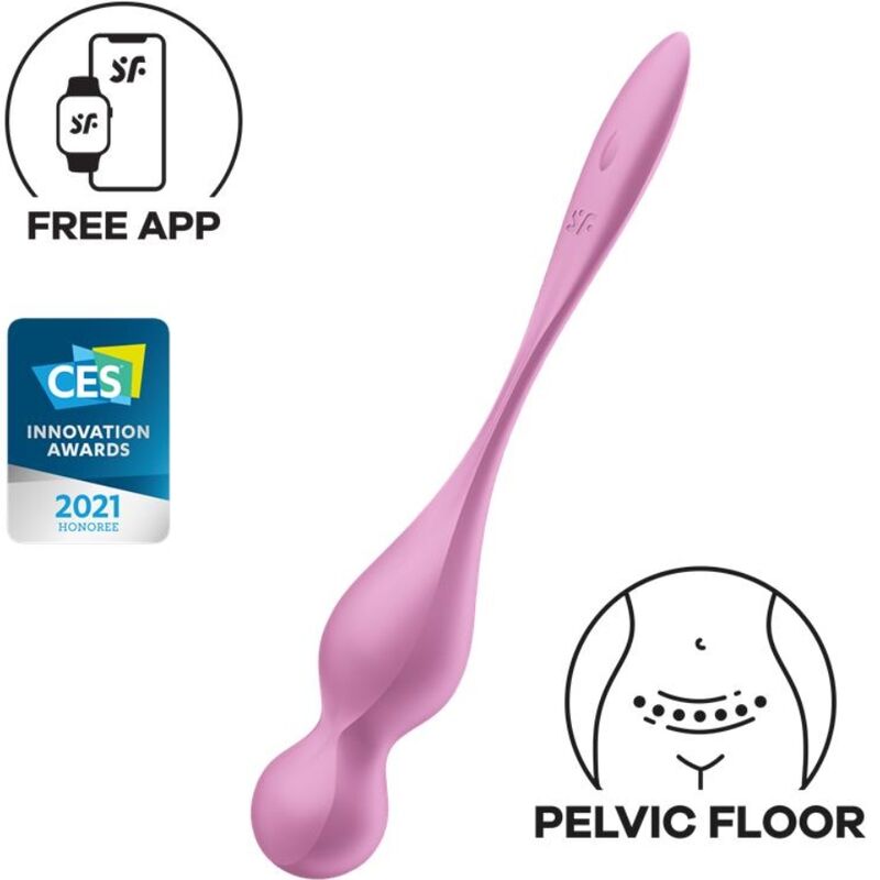 SATISFYER - LOVE BIRDS VIBRERENDE KEGELKUGLER PINK