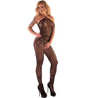 LIVCO KORSETTI FASHION - HACINT LC 17342 BODYSTOCKING SKRIDTLESS SORT EN STØRRELSE