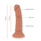 ONINDER - MEDIUM BOGOTÁ VIBRATOR DILDO 9 HASTIGHEDER NATURLIG 20 CM -O- 4,2 CM - GRATIS APP