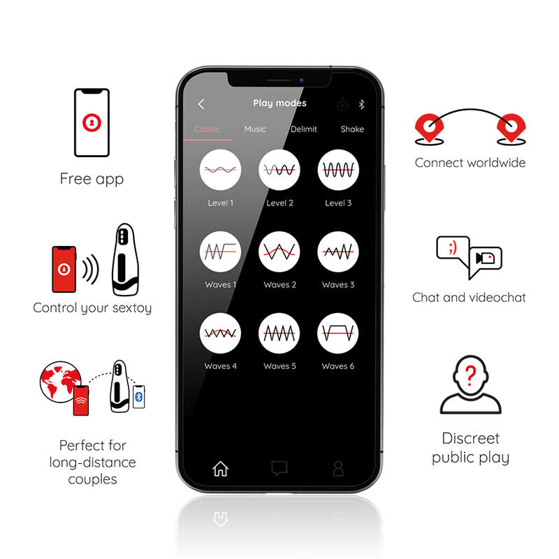 ONINDER - SEOUL GENOPLADELIG MANDLIG MATURBATOR 10 HASTIGHEDER - GRATIS APP