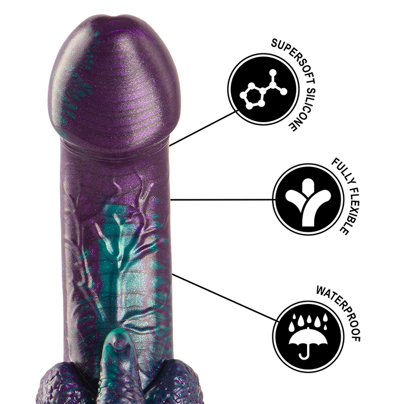 EPIC - BASILISK DILDO DOBBELT SKÆLLET NØJELSE LILLE STØRRELSE