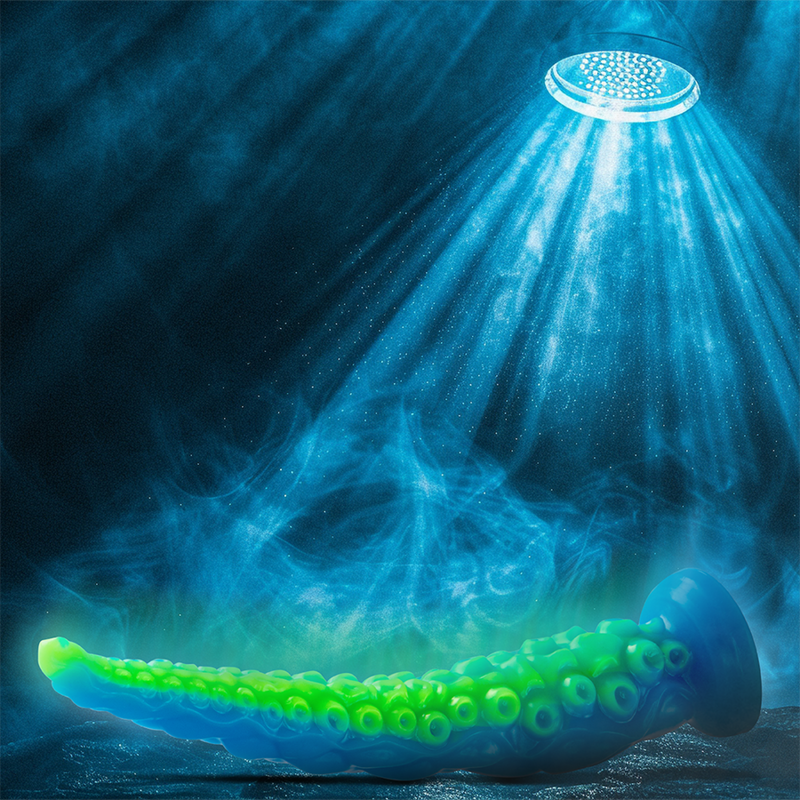 EPIC - SCYLLA FLUORESCENTERENDE TYND TENTAKEL DILDO STOR STØRRELSE