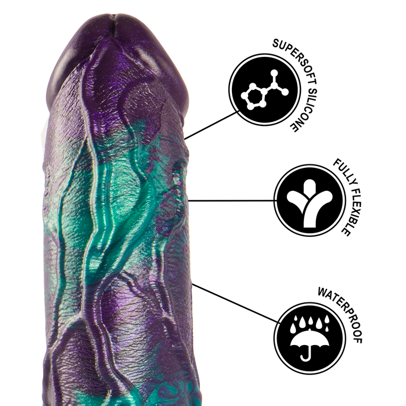 EPIC - BASILISK DILDO DOBBELT SKÆLLET NØJELSE STOR STØRRELSE
