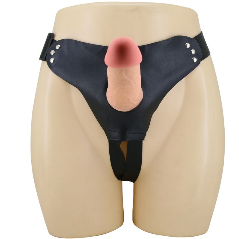 PRETTY LOVE - MAVIS HARNESS UNIVERSAL TRUSSER MED DILDO 19 CM NATURLIG